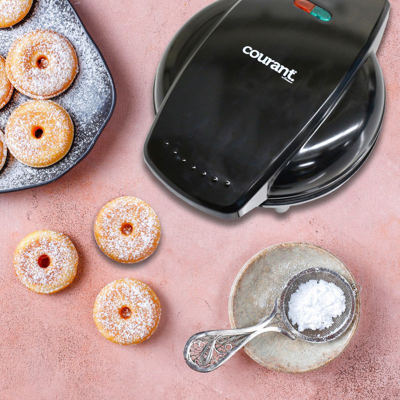 Courant Mini Donut Maker (Black) with Food Board Included, 4 of 5