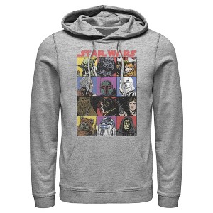 Men's Star Wars Comic Strip Cartoon Group Pull Over Hoodie - 1 of 3