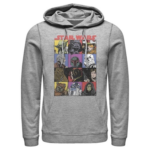 Men's Star Wars Comic Strip Cartoon Group Pull Over Hoodie - image 1 of 3