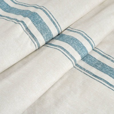 Farmhouse Stripe Luxe Cotton 30"x16" Pet-Friendly Reversible Throw