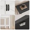 Kitchen Sideboard Buffet, Farmhouse Coffee Bar Cabinet with 2 Doors & Shelf, Wooden Console Table for Entryway, Living Room, Hallway Storage - 3 of 4