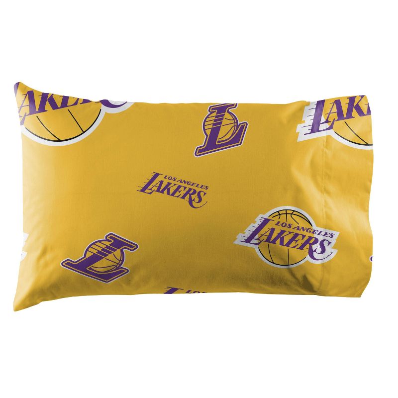 NBA Los Angeles Lakers Rotary Bed Set, 3 of 4