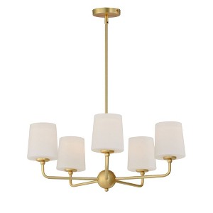 Maxim Lighting Bristol 5 - Light Chandelier in  Satin Brass - 1 of 4