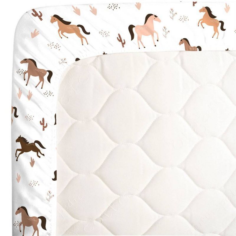 NoJo Desert Horse Sunset Mini Crib Sheet, 2 of 5