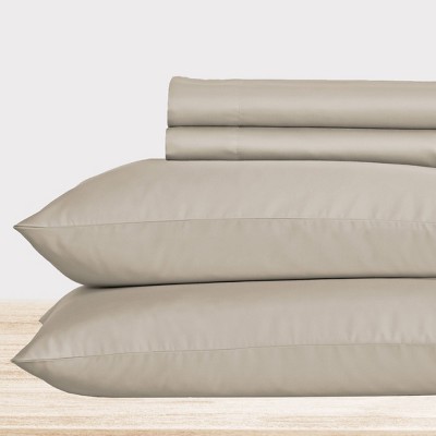 Luxury 500 Thread Count Bed Sheets Set - 100% Cotton Sateen Sheets Set, Soft, Cool & Breathable, Deep Pocket by California Design Den