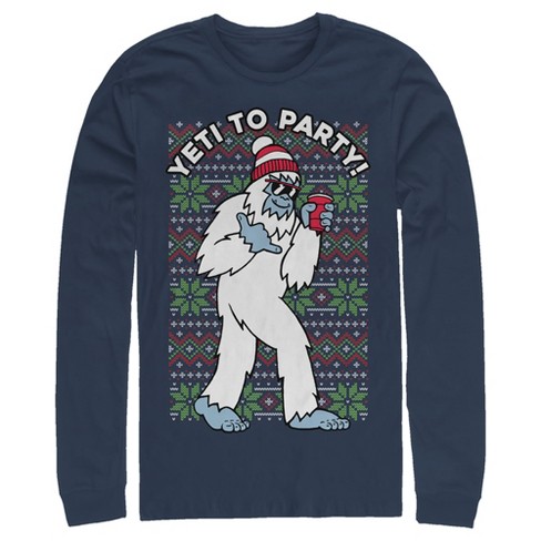 Men's Lost Gods Yeti To Party Long Sleeve Shirt : Target