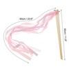 Unique Bargains Party Favor Wooden Handle Lace Ribbon Stick Fairy Wands 50 Pcs - 2 of 4