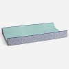 Bacati - Noah Mint/Navy Quilted Changing Pad Cover - 3 of 4