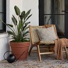 Bloem Rolled Rim Round Resin Planter Pot with Optional Knockout Drainage - 2 of 4