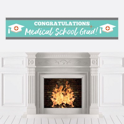 Big Dot of Happiness Medical School Grad - Doctor Graduation Party Decorations Party Banner