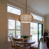 Woven Shade Pendant Light With Adjustable Height,Ceiling Lights Light Fixtures-The Pop Home - 2 of 4