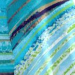 aqua watercolor stripes