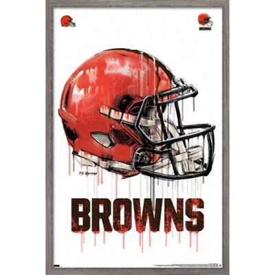 Trends International Nfl Cleveland Browns - Myles Garrett 21 Framed Wall  Poster Prints Barnwood Framed Version 14.725 X 22.375 : Target