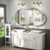 Apmir Irregular High-Strength Tempered Glass and Aluminum Alloy Framed French Cleat Mounted Wall Decor Bathroom Vanity Mirror - 2 of 4