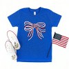 The Juniper Shop Patriotic Layered Bow Youth Short Sleeve Tee - 3 of 4
