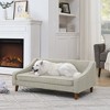 SpassWay 22" x 38" Elevated Dog Sofa Bed with Irregular Armrest Dark Gray Pet Bed for Medium Large Dogs - 4 of 4