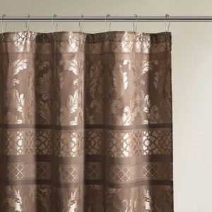 Jacquard-Paisley Shower Curtain-72x72 Inches - 1 of 4