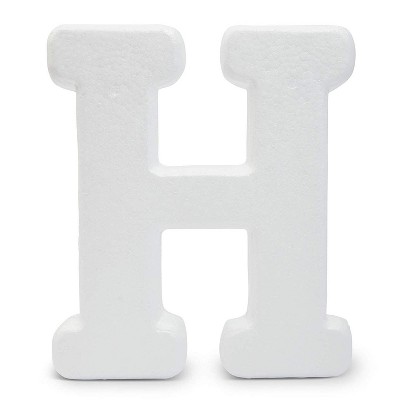 Bright Creations White 12-Inch Decorative Foam Letters H Alphabet for Crafts & Wedding Party Home Wall Decor