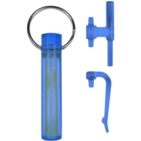 Gear Aid Ni Glo Glow In The Dark Gear Marker Keychain Blue Target