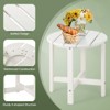 Tangkula 2PCS 18"Adirondack Side Table Weather Resistant HDPE Garden Patio - 2 of 4