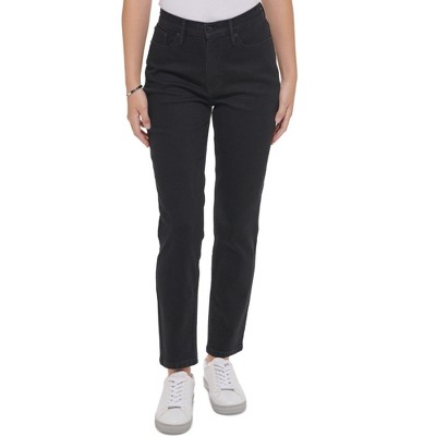 Calvin Klein Womens Solid Slim Fit Jeans