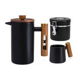 ChefWave Coffee Enthusiast Bundle- French Press Coffee Maker with Mug & Canister