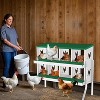 Metal Chicken Nesting Boxes, Nesting Boxes with Metal Legs, Chicken Laying Box with Roll Out Egg Collection with Vented Holes - 2 of 4