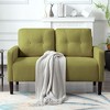 Sapphtopaz 51.2" Loveseat Couch Sofa - Compact Upholstered Furniture with Sturdy Frame, Cozy Seating for Living Room, Bedroom & Small Spaces - 3 of 4