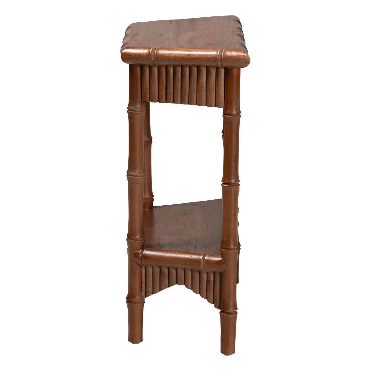 bali & pari 33.9" Alessa Mahogany Wood Console Table Brown - thumbnail 3