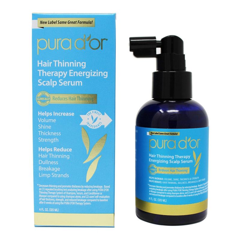 Pura d&#39;or Hair Thinning Therapy Energizing Scalp Serum - 4 fl oz, 1 of 8