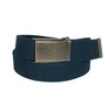 CTM Men's Fabric Belt with Brass Flip Top Buckle (Pack of 3) - 2 of 4