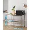 Coucheta Stainless Steel Work Table, Commercial Food Prep Worktable, Heavy Duty Metal Work Table with Adjustable Bottom Shelf - 3 of 4