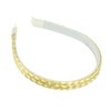 Unique Bargains Women's Double Strands Synthetic Hair Plaited Headband with Teeth 0.67 inch Wide 1 Pc - 4 of 4