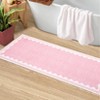 Indoor Modern Washable Area Rugs with Scalloped Print, Ultra Thin Non Slip Throw Carpet for Bedroom Living Room - 4 of 4