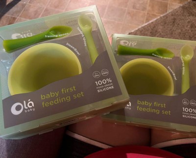 Olababy Baby Led Weaning First Feeding Set, Includes Training, Feeding Spoon  and Steambowl, 1 - Fry's Food Stores