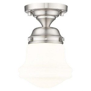Z-Lite Vaughn 1 - Light Flush Mount in  Brushed Nickel - 1 of 4