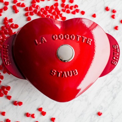 Staub Cast Iron 1.75-qt Heart Cocotte