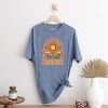 Simply Sage Market Women's Kindness Always Comes Back Retro Flowers Short Sleeve Garment Dyed Tee - 3 of 3