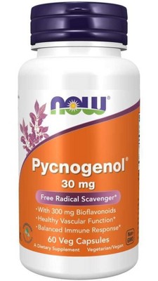 Pycnogenol 30mg by Now Foods  -  60 Capsule