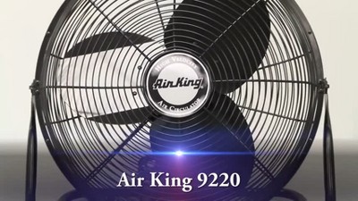 Air King 14-Inch Black Steel Industrial Multi-Mount Fan