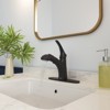 CASAINC Bathroom Faucet with Pull Out Sprayer Faucet Utility Sink Faucet with Deck Mount 1 Hole or 3 Holes - 2 of 3