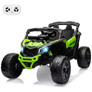 12V Ride on UTV Car, Licensed Can-Am Electric Off-Road UTV Car, Kids Truck w/Remote Control - 1 of 4