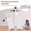 Costway Bathroom Wooden Floor Cabinet Multifunction Storage Rack Organizer Stand Bedroom - 3 of 4
