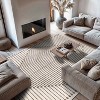 World Rug Gallery Contemporary Bohemian Stripe Indoor Area Rug - 2 of 4