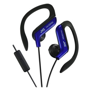 JVC® Sport In-Ear Ear Clip Sport Headphones with Microphone and Remote, HA-EBR80 - 1 of 4