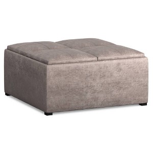 Franklin Square Coffee Table Storage Ottoman and benches - WyndenHall - 1 of 4