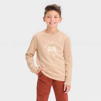 Boys' Crewneck Fleece Pullover Sweatshirt - Cat & Jack™