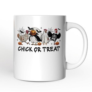 Chick or Treat Spooky Mug, Halloween Chicken Country Gift (Non-Custom Only)| OrnamentallyYou - 1 of 4