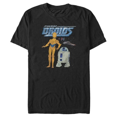 Men's Star Wars: A New Hope R2-D2 and C-3PO Droids in Space T-Shirt - image 1 of 4