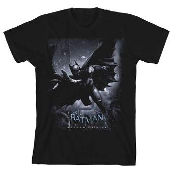 Batman Arkham Origins Poster Art Black T-shirt Toddler Boy to Youth Boy
